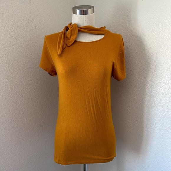 Free People Tops - Free People Blouse Mustard Color Sz L